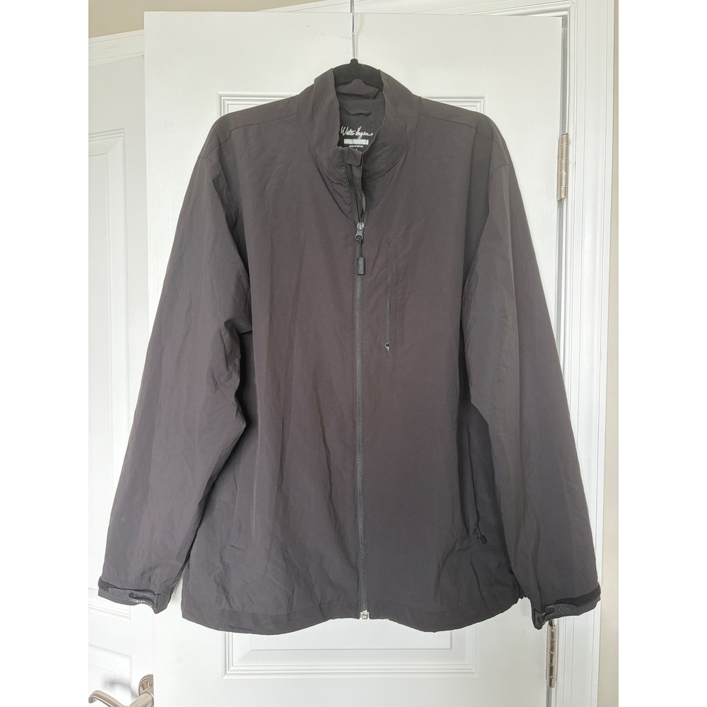 Walter Hagen HydroProof Mens Golf Jacket Gray Full Zip Windbreaker M